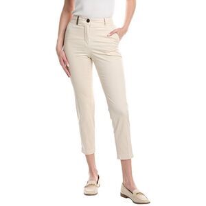 Peserico Womens  Solid Pant, White